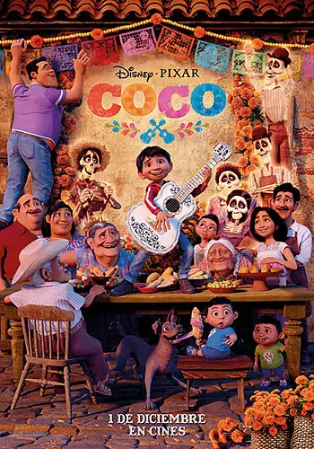 Pelicula Coco, animacion, director Lee Unkrich y Adrin Molina