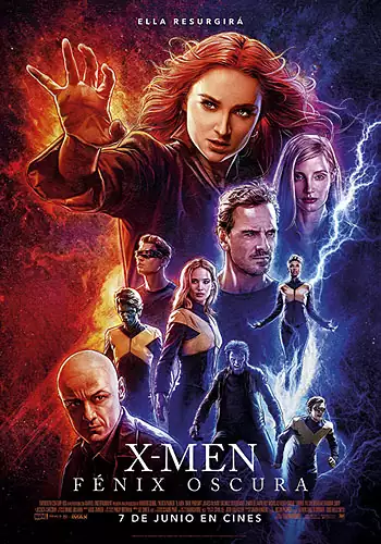 Pelicula X-Men. Fnix Oscura 3D, ciencia ficcion, director Simon Kinberg