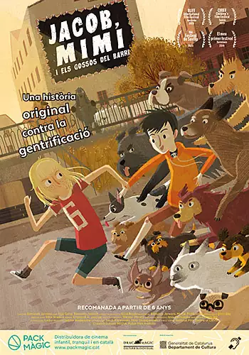 Pelicula Jacob Mimi i els gossos del barri CAT, animacion, director Edmunds Jansons