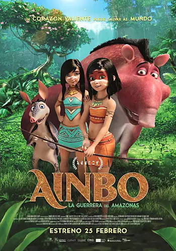 Pelicula Ainbo la guerrera del Amazonas, animacion, director Jose Zelada y Richard Claus