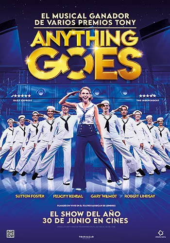Pelicula Anything Goes VOSE, musical, director Ross MacGibbon i Kathleen Marshall