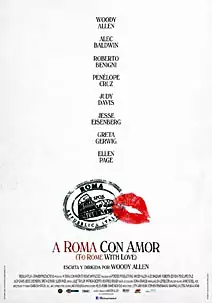 Pelicula A Roma con amor, comedia, director Woody Allen