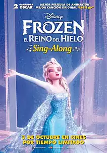 Pelicula Frozen. El reino del hielo sing along, animacion, director Chris Buck y Jennifer Lee