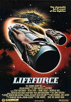 Pelicula Lifeforce fuerza vital VOSE, terror, director Tobe Hooper