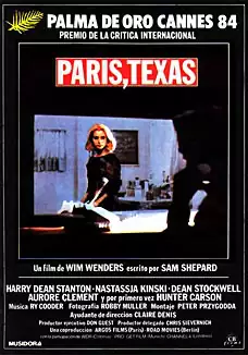 Pelicula Pars Texas VOSE, drama, director Wim Wenders