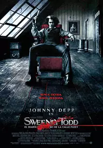 Pelicula Sweeney Todd VOSE, drama musical, director Tim Burton