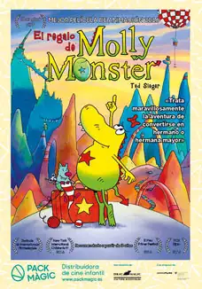 Pelicula El regalo de Molly Monster, animacion, director Matthias Bruhn y Michael Ekbladh y Ted Sieger
