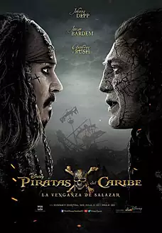 Pelicula Piratas del Caribe. La venganza de Salazar, aventuras, director Joachim Rnning y Espen Sandberg
