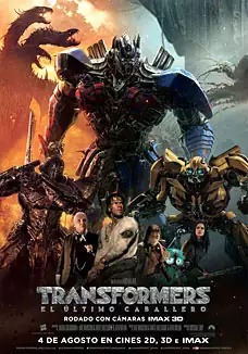 Pelicula Transformers. El ltimo caballero 3D, accion, director Michael Bay