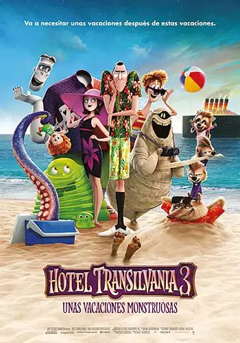 Pelicula Hotel Transilvania 3. Unas vacaciones monstruosas 3D, animacion, director Genndy Tartakovsky