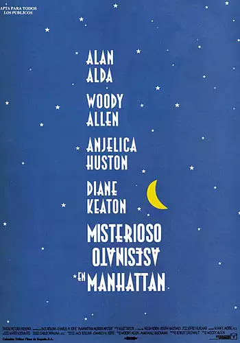 Pelicula Misterioso asesinato en Manhattan, comedia, director Woody Allen
