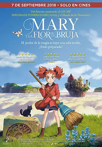Pelicula Mary y la flor de la bruja, animacio, director Hiromasa Yonebayashi