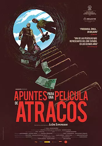 Pelicula Apuntes para una película de atracos VOSE, docudrama, director León Siminiani