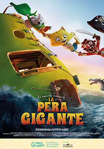 Pelicula La increble historia de la pera gigante, animacio, director Amalie Nsby Fick i Jrgen Lerdam i Philip Einstein Lipski