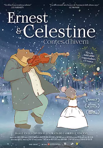Pelicula Ernest & Celestine: contes dhivern CAT, animacio, director Julien Chheng i Jean-Christophe Roger