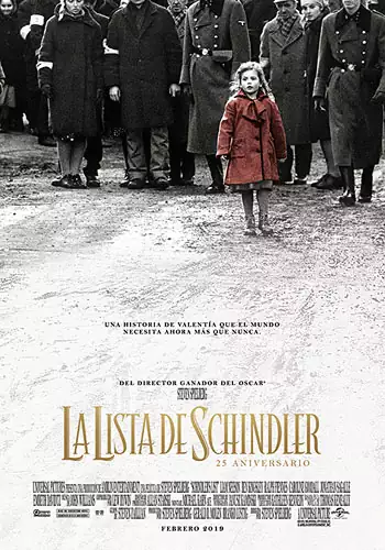 Pelicula La lista de Schindler 25 aniversario, drama historico, director Steven Spielberg
