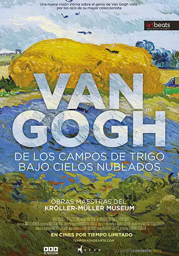 Van Gogh de los campos de trigo bajo cielos nublados