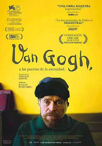 Pelicula Van Gogh a las puertas de la eternidad, biografia drama, director Julian Schnabel