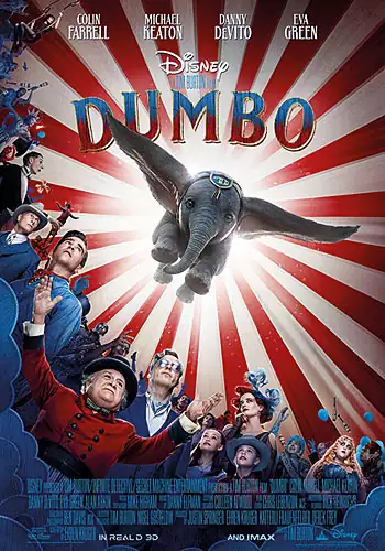 Pelicula Dumbo 3D, familiar, director Tim Burton