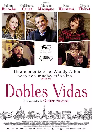 Pelicula Dobles vidas, comedia, director Olivier Assayas