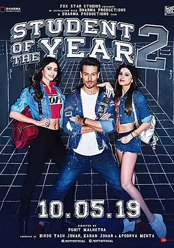 Pelicula Student of the year 2 VOSE, comedia romance, director Punit Malhotra