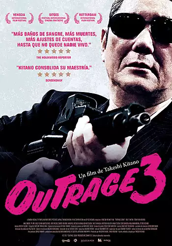 Pelicula Outrage 3, thriller, director Takeshi Kitano