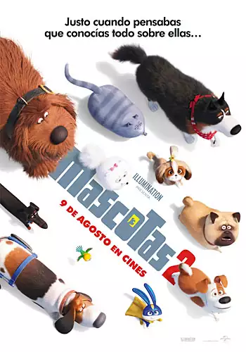 Pelicula Mascotas 2 3D, animacion, director Chris Renaud y Jonathan del Val