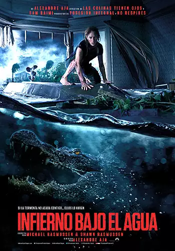 Pelicula Infierno bajo el agua 4DX, terror, director Alexandre Aja