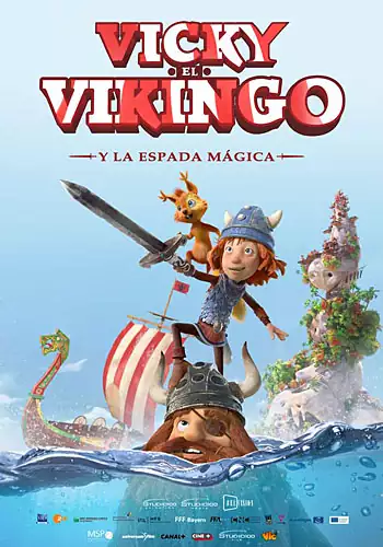 Pelicula Vicky el vikingo y la espada mgica, animacion, director ric Cazes