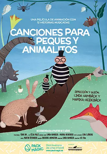 Pelicula Canciones para peques y animalitos, animacion, director Linda Hambck y Marika Heidebck