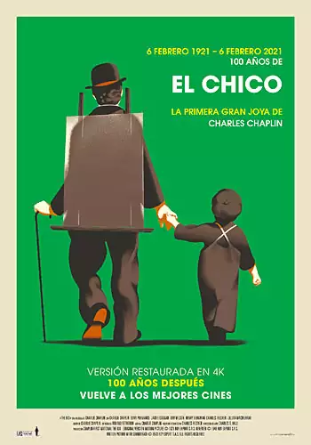 Pelicula El chico restaurada VOSE, comedia drama, director Charles Chaplin