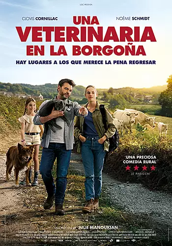 Pelicula Una veterinaria en la Borgoa VOSE, comedia romantica, director Julie Manoukian