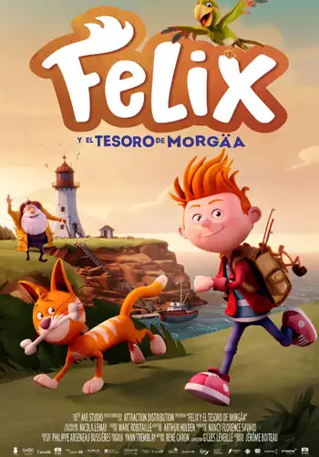 Pelicula Flix y el tesoro de Morga VOSE, animacion, director Nicola Lemay
