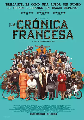 Pelicula La crnica francesa VOSE, comedia drama, director Wes Anderson