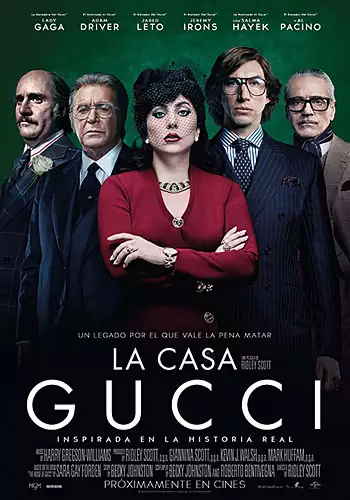 Pelicula La casa Gucci, drama, director Ridley Scott