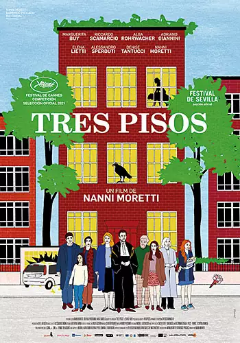 Pelicula Tres pisos, drama, director Nanni Moretti