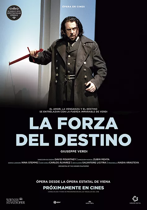 Caràtula de la pel.lícula La forza del destino (Ópera Estatal de Viena, Wiener Staatsoper) Pelicula La forza del destino Ópera Estatal de Viena Wiener Staatsoper, opera, director Giuseppe Verdi