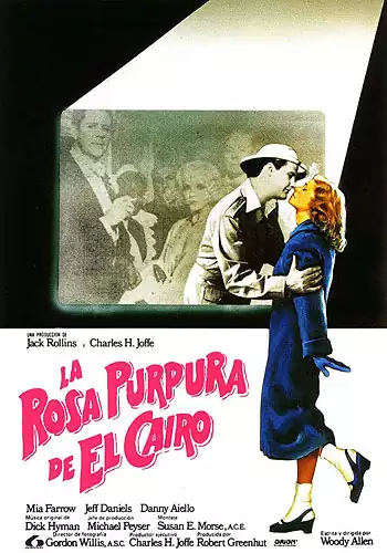 Pelicula La rosa prpura de El Cairo VOSE, comedia romance, director Woody Allen