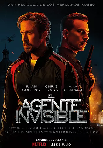 Pelicula El agente invisible, accion, director Anthony Russo y Joe Russo