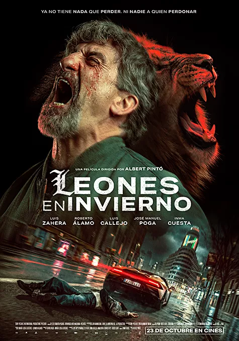 Leones en invierno
