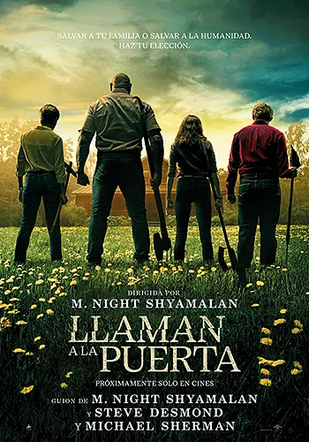 Pelicula Llaman a la puerta, thriller, director M. Night Shyamalan