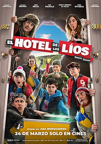 Pelicula El hotel de los líos. García y García 2, comedia, director Ana Murugarren