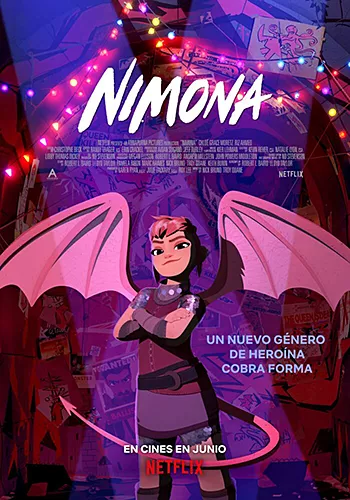 Pelicula Nimona VOSE, animacion, director Nick Bruno y Troy Quane