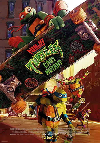 Pelicula Ninja Turtles. Caos mutant CAT, animacion, director Jeff Rowe y Kyler Spears
