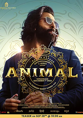 Pelicula Animal VOSI, thriller, director Sandeep Reddy Vanga