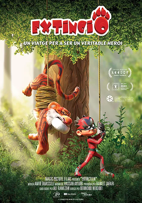 Pelicula Extinci CAT, animacion aventuras, director Hadi Mohammadian y Behnoud Nekooei y Moahmad Javad Jannati