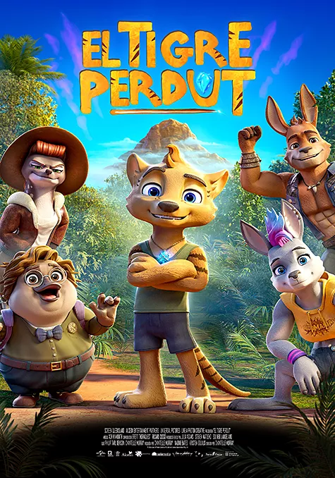 Pelicula El tigre perdut CAT, animacion aventuras, director Chantelle Murray