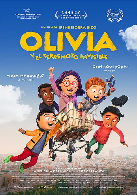 Pelicula Olivia y el terremoto invisible, animacio aventures, director Irene Iborra
