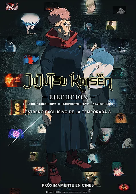 Pelicula Jujutsu Kaisen. Ejecucin, animacio fantastica manga, director Shouta Goshozono