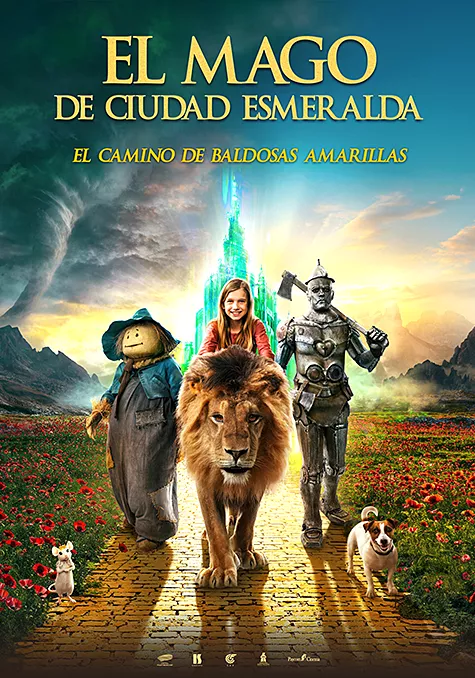 Caràtula de la pel.lícula El mago de ciudad Esmeralda. El camino de baldosas amarillas Pelicula El mago de ciudad Esmeralda. El camino de baldosas amarillas, aventures fantastica, director Igor Voloshin